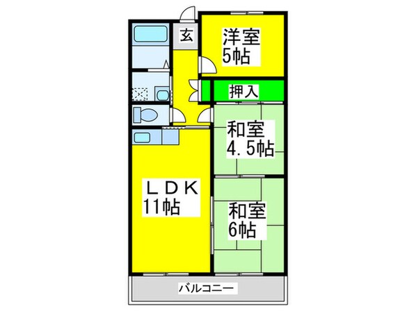 メルベーユ２４６の物件間取画像